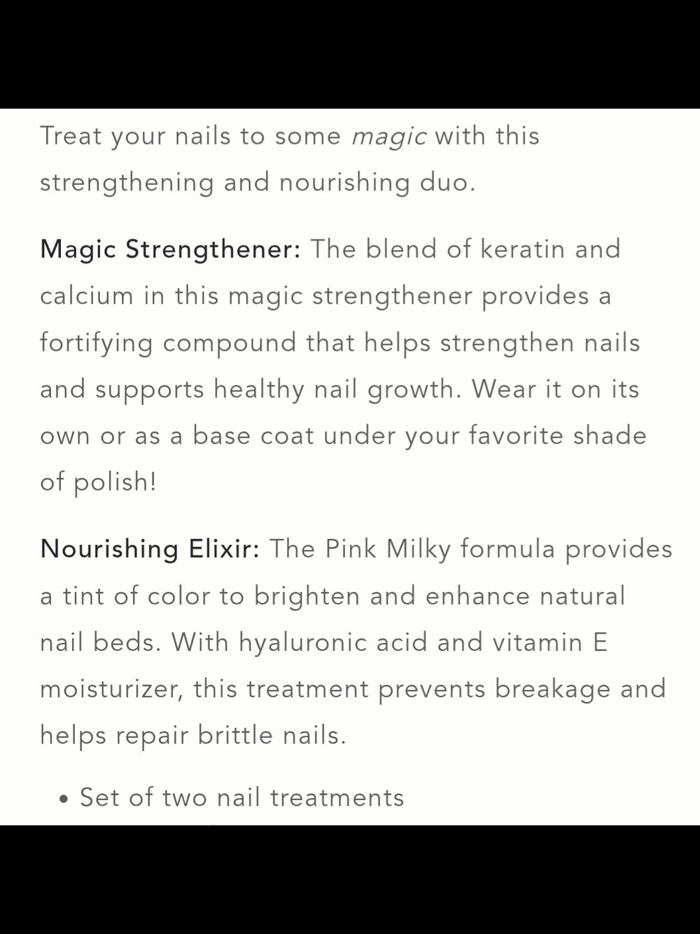 Lights Lacquer Nail Duo - Magic Strenghtener & Nourishing Elixir - Picture 2 of 7